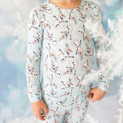 Posh Peanut ☃️ Disney Frozen Olaf Pajama PJ Set Size 7/8 NWT