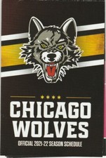 2021-2022 Chicago Wolves pocket schedule