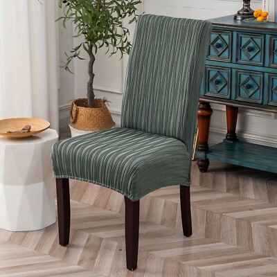 4/6 piece flexible washable dining chair cover for family kitchen banquet hotels