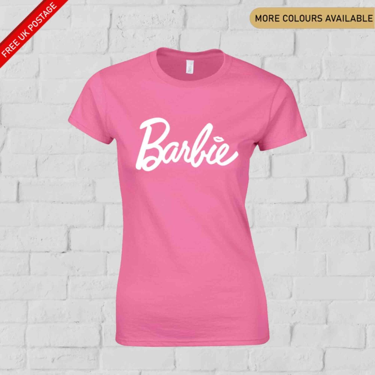 Tee Barbie Rosa Adulto