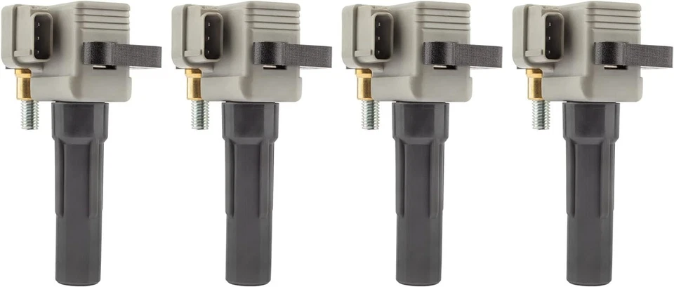 Bobinas de ignição 4 peças serve 2004-2010 Subaru Impreza WRX 2.5L Turbo pacote com 4 - Imagem 3 de 4