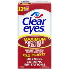Clear Eyes Maximum Strength Redness Relief Eye Drops 2 Count Fast Relief