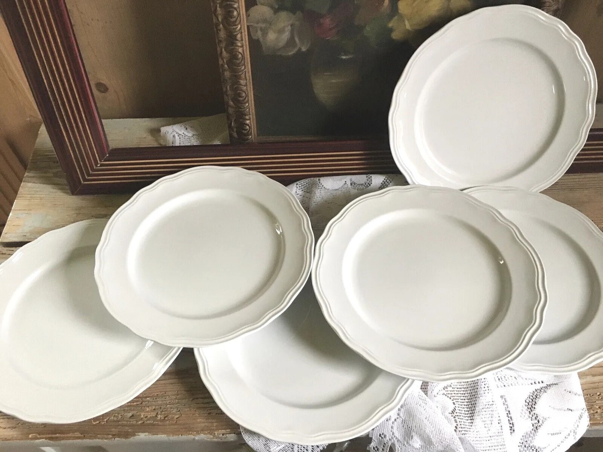 Richard Ginori porcellana bianca 6 piatti piani simil Antico
