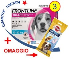 Frontline TRI-ACT → 3 pipette per cani da 10-20 kg (+PS) - Pulci Zanzare Zecche