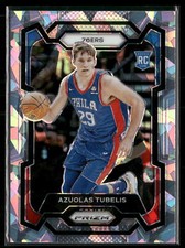 Azuolas Tubelis 2023-24 Panini Prizm #283 Rookie Prizms Ice Philadelphia 76ers