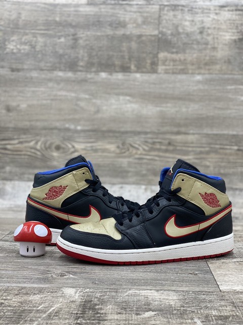 Nike Air Jordan 1 Retro High Og Varsity Red Sail Metallic Gold Blackened Blue 555088 - Sepsport