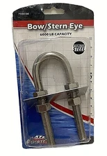 Boater Sports 1/2" x 5 1/4" Length  SS Bow/Stern Eye  Part# 54104