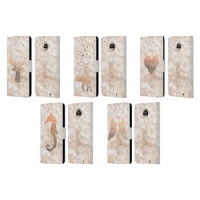 FUNDA LIBRO OFICIAL MONIKA STRIGEL CHAMPAGNE CUERO DORADO PARA TELÉFONOS MOTOROLA 2