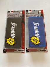  LOT OF 2  Franklin Pro Wristbands 6" BLACK  BLUE Pair pack 3125P6S4 Profes