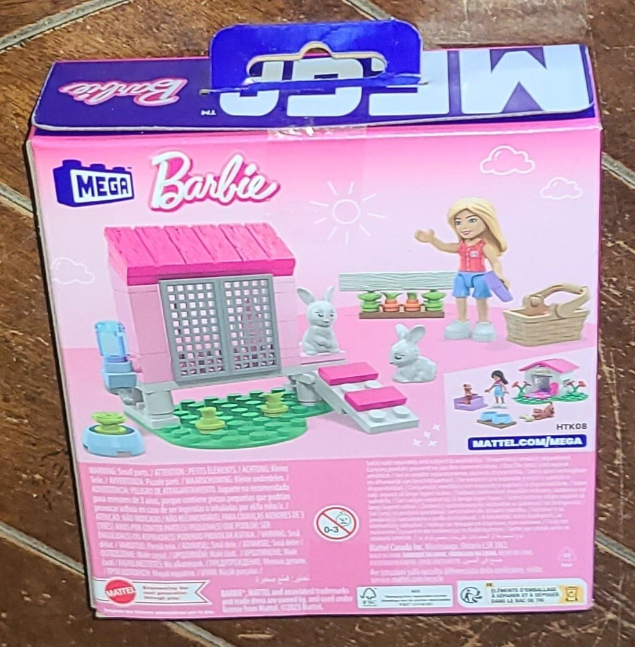 Mega (2023) BARBIE: 78pc BUNNY PLAYHOUSE Building Set #HTK07 - Image 3 of 3
