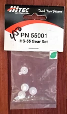 NEW HITEC PN 55001 HS-55 GEAR SET 2