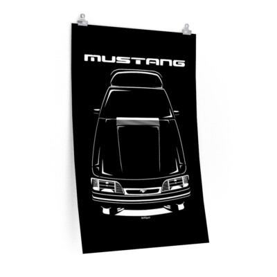 1987-93 Ford Mustang 5.0 LX Convertible Garage Sign Wall Art