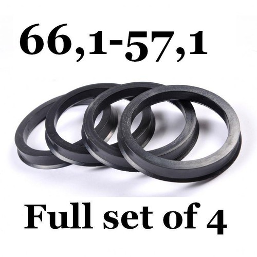 Spigot Rings 66.1mm 57.1mm 66,1 57,1 / Hub Centric Rings FULL SET OF
