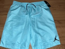 JORDAN BOYS ESSENTIALS BLEACHED AQUA SHORTS SIZE XL 13-15 YEARS  40 NWT
