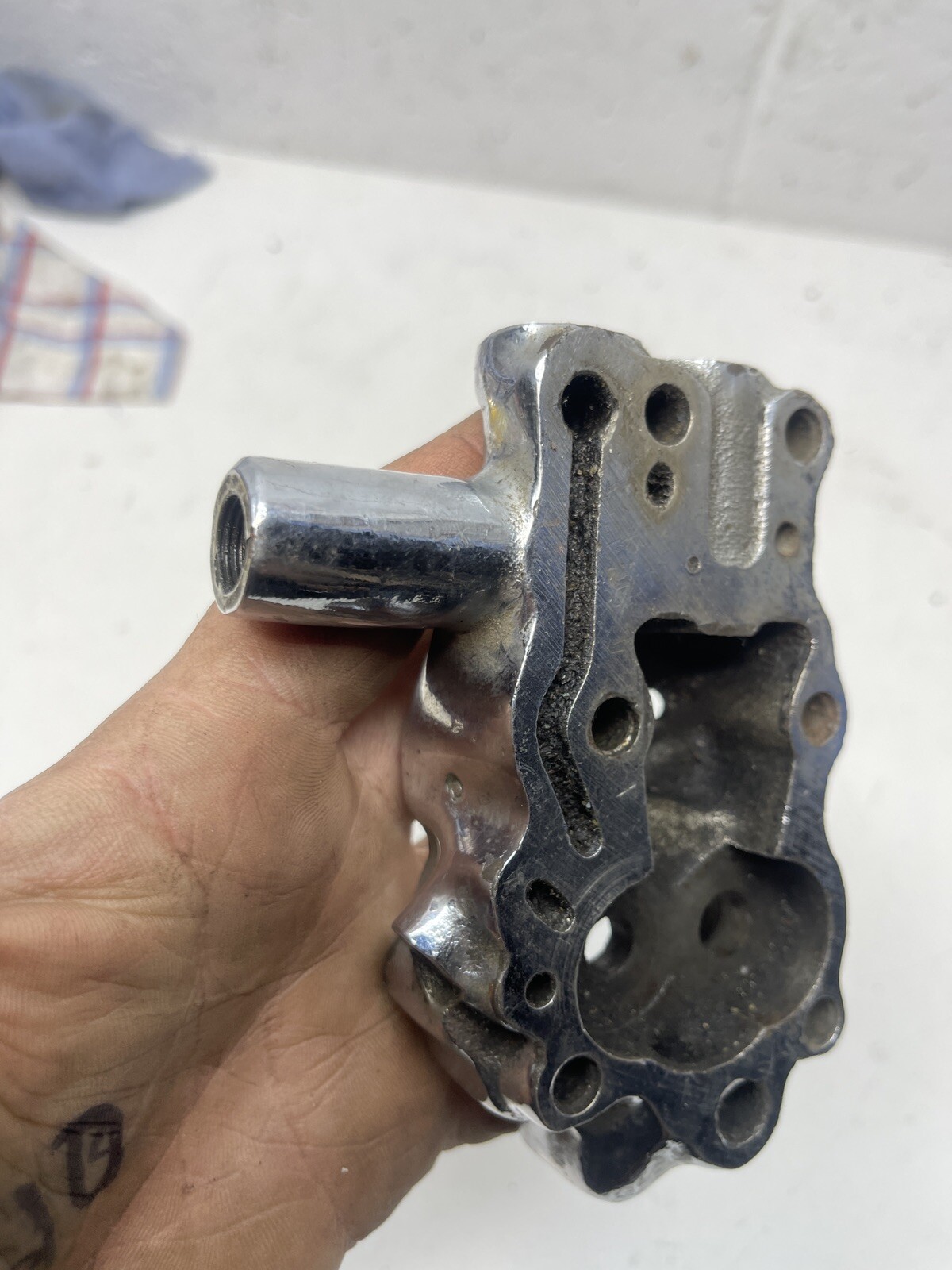 Harley Davidson Panhead Oil Pump Pan EL FL Rare Engine Motor Bobber Chopper FLH eBay