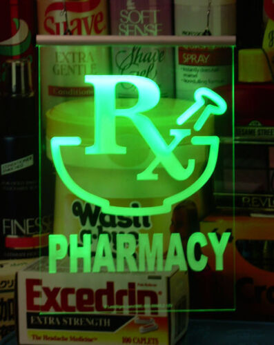 Pharmacy LED Light Sign with Remote Control Switch - Picture 1 of 2