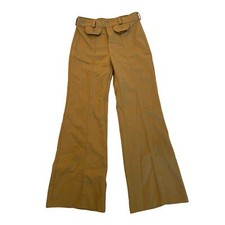 Vintage 70s JC Penney High-Waisted Flare Pants, Camel Utility Chic Size 4