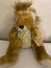 Toys R Us Geoffrey Vintage Soft Classics Lion Realistic Plush Brown Animal