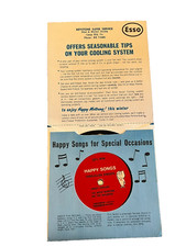 1960's  Camp Hill PA ESSO super Center Gasoline Premium 33 1/3 vinyl record