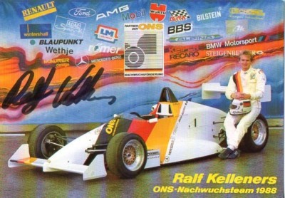 Autogramm - Ralf Kelleners (Motorsport) 