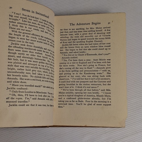 Seven in Switzerland Mabel Esther Allan HC Vintage Fiction Book Illustrated - Picture 6 of 15