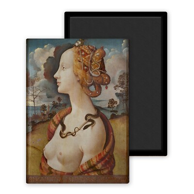 Portrait de Simonetta Vespucci - Piero di Cosimo - Kühlschrankmagnet 54x78mm