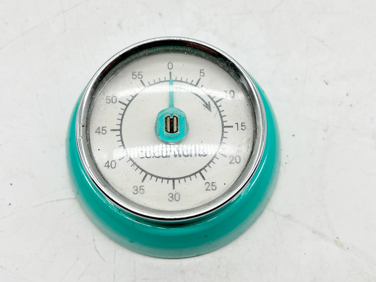 VINTAGE COLOURWORKS KITCHEN CLOCK WORK TIMER TURQUOISE
