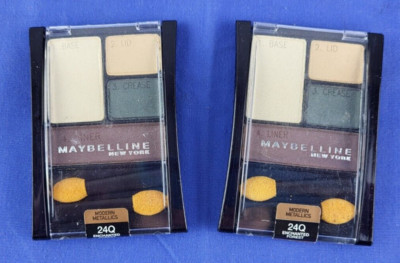 2x Maybelline Expert Wear Quad Modern Metallics Eyeshadow, 24Q Enchanted Forest