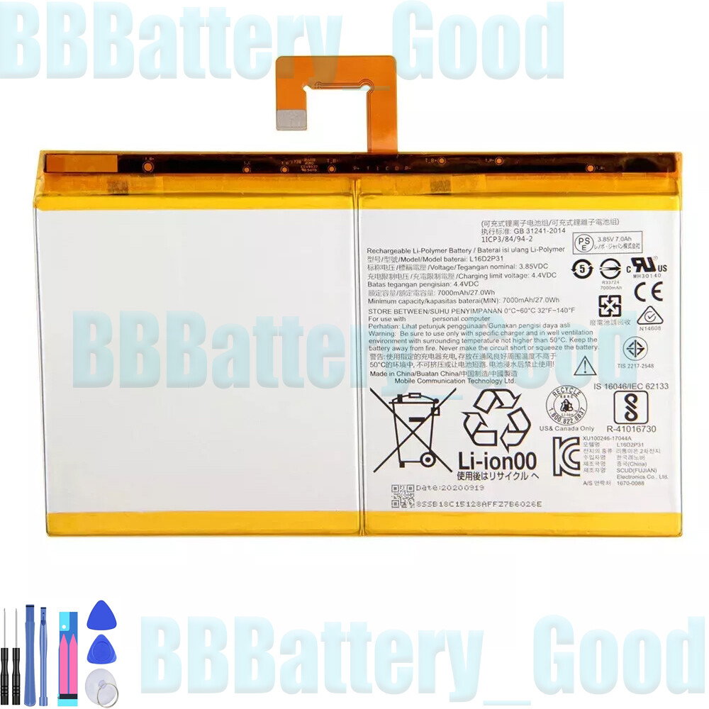 Tablet Battery L16D2P31 For Lenovo Tab 4 Tab4 PLUS TB-X704F TB2-X30M TB-X304F-image
