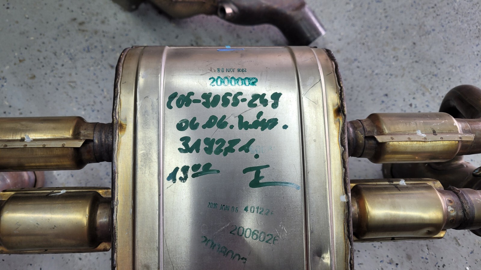 Ferrari 488 Muffler Exhaust System Oem
