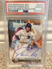 2020 bowman best of 2020 auto spencer torkelson psa 10