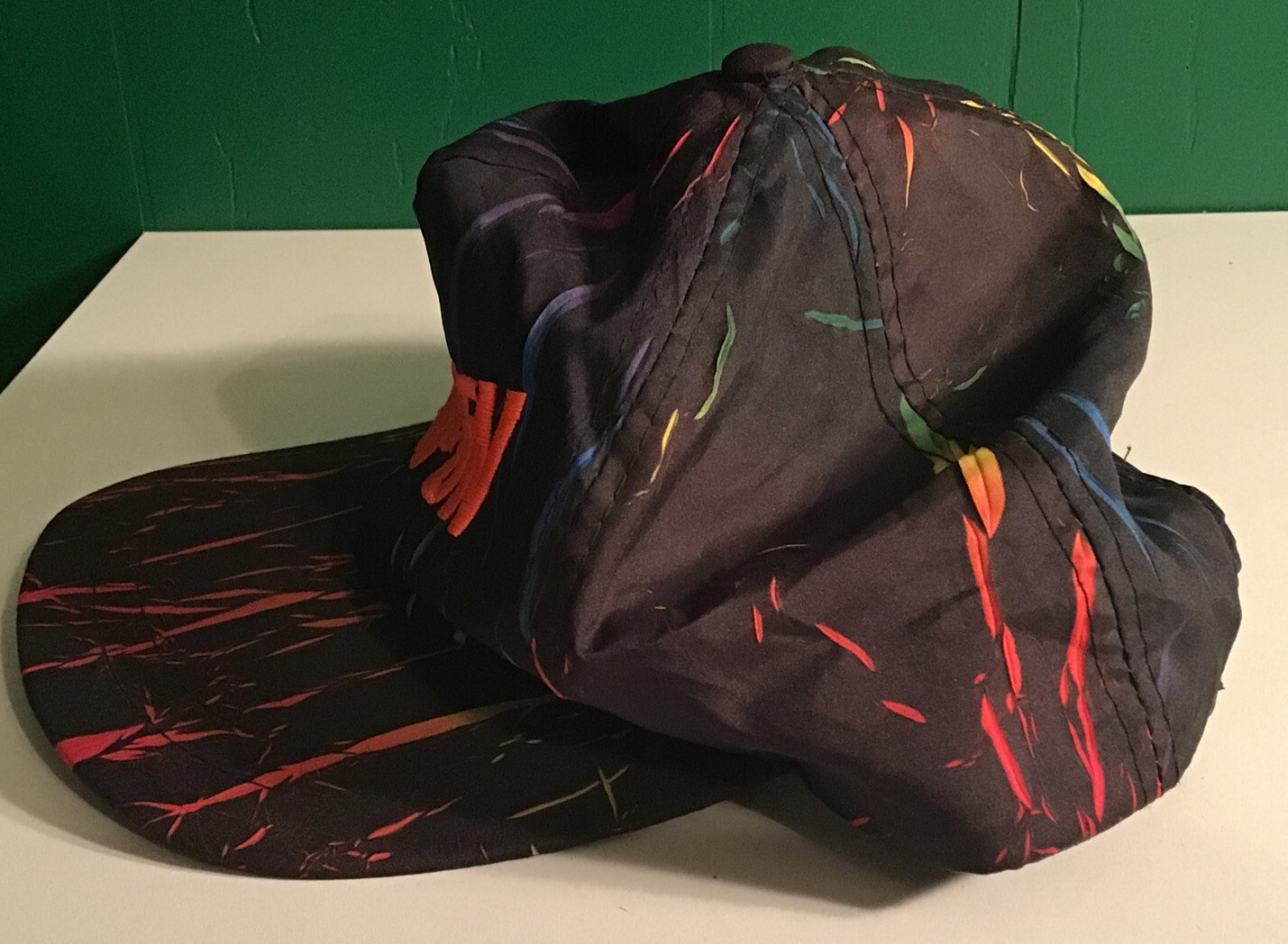 RARE Vintage SNAPON TOOLS Neon Snapback Hat SNAP ON… Gem