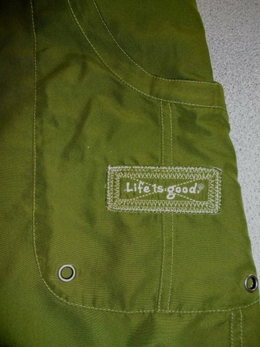 Green Cargo Pocket Embroidered Logo 