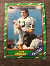 1986 Topps Football Card #214 Lynn Dickey ,Packers (P1)