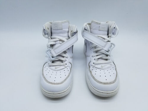 Nike Air Force 1 Mid (GS) Youth's Size 3Y Sneakers Triple White - Picture 3 of 11
