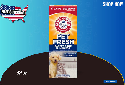 ARM & HAMMER Pet Fresh Odor Eliminator Baking Soda Carpet Powder 30 oz