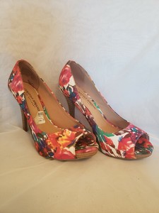 christian siriano floral heels