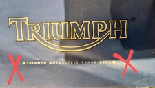 Triumph Motocycle  sales Brocher  lots of other Triumphs Printed 2004