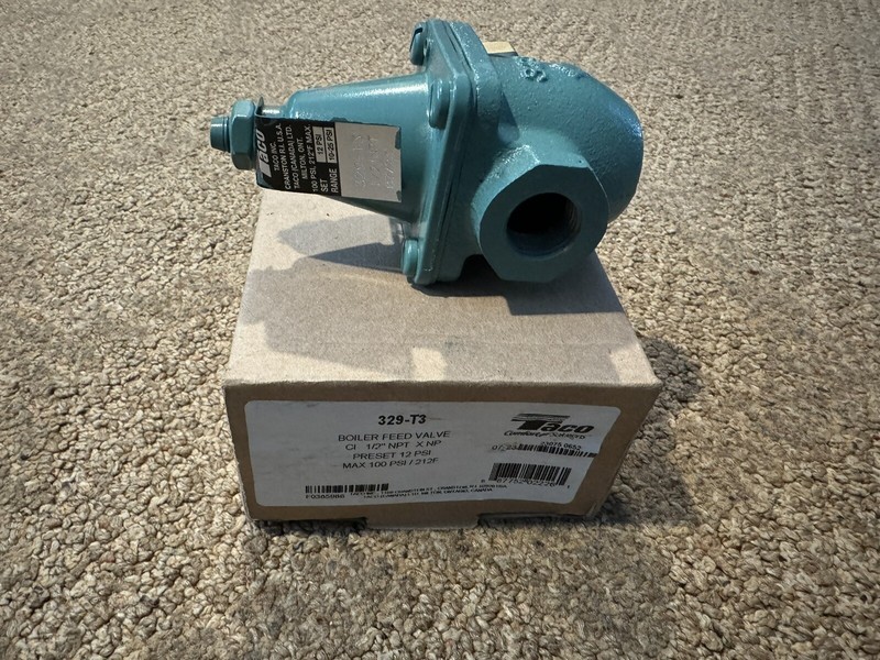 Taco 329T-3 1/2 IPS Cast Iron Pressure Reducing Valve With Threaded Union.NEW!!!