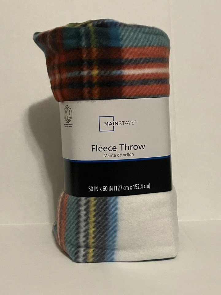 2 tazas de café y a cuadros Mainstays de lana a cuadros de 50x60 pulgadas Foto 3 de 4