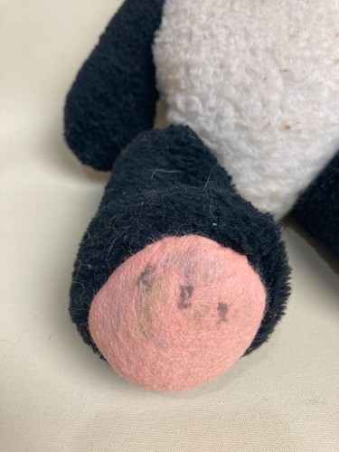 Vintage 1950s Panda Black White Bear Plush Teddy Articulated Arms Legs - Picture 3 of 5
