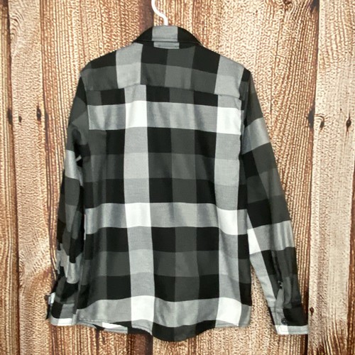 DIXXON Flannel Co. Youth DFC Button Up Long Sleeve Black & Gray Size Medium - Picture 5 of 5