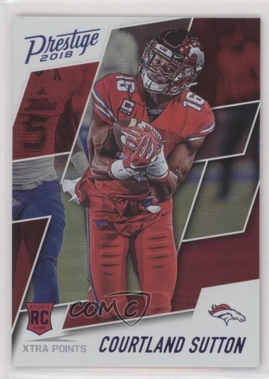 2018 Panini Prestige Xtra Points Purple Courtland Sutton #206 Rookie RC b6s