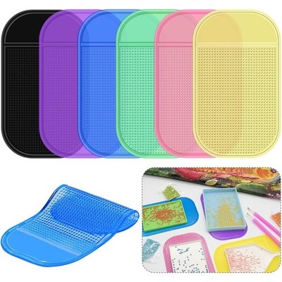 6 Pcs Anti-Slip Sticky Gel Pad Mat for Diamond Painting Trays Universal Non-Slip