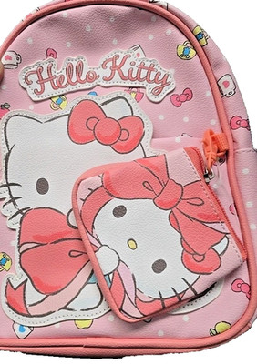   Hello Kitty & My Melody Pink Mini Backpack with Detachable Coin Purse  