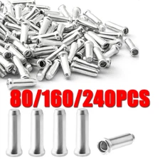 80/160/240Pcs Mountain Bicycle Bike Cable End Cap Brake Shifter Wire Crimp