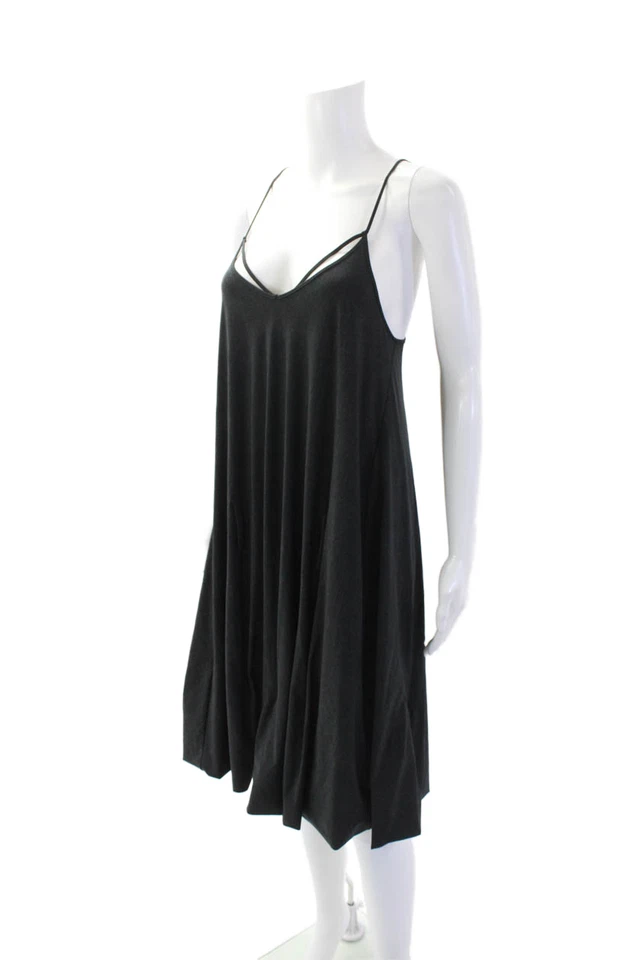 Vestido trapecio azul sin mangas cuello en V Marithe & Francois Girbaud para mujer talla 7 Foto 2 de 4