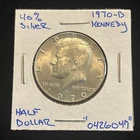 1970 D Kennedy Half Dollar 40% Silver 50c “0426047” Scratched