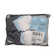 Tommie Copper 6 Pack SnugStay Ankle Compression Socks Blue Dot X-Large