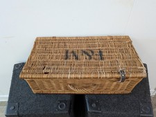 F&M Hamper Basket Genuine Fortnum & Mason Large Wicker Basket 63cm x 30cm x 24cm